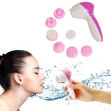 Natural Perfect Facial 6-1 Multifunction Electronic Face Cleansing Brush Skin Care Massage
